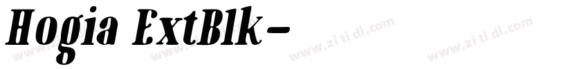Hogia ExtBlk字体转换